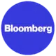 Bloomberg logo highlighted on a blue circle background promoting BetterTogether weight loss challenge with friends